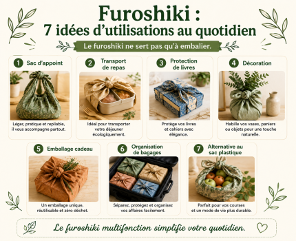 Furoshiki : 7 idées d’utilisations au quotidien