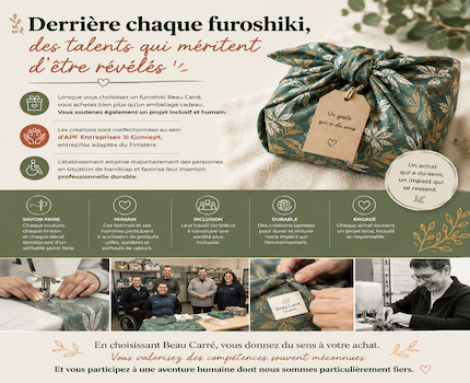 Derrière chaque furoshiki, des talents qui méritent d'être révélés